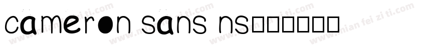 cameron sans ns字体转换